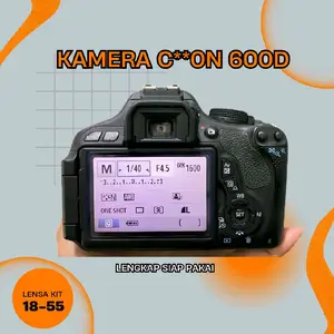 Kamera 600D lensa 18-55mm Fullset Siap Pakai