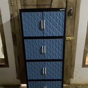 TABITHA LEMARI PAKAIAN PLASTIK MAESTRO MOTIF CRYSTAL LEMARI SERBAGUNA