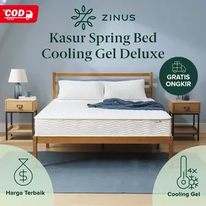Kasur Spring Bed Zinus Cooling Gel Deluxe Mattress Gratis Ongkir Tempat Tidur In a Box [COD]