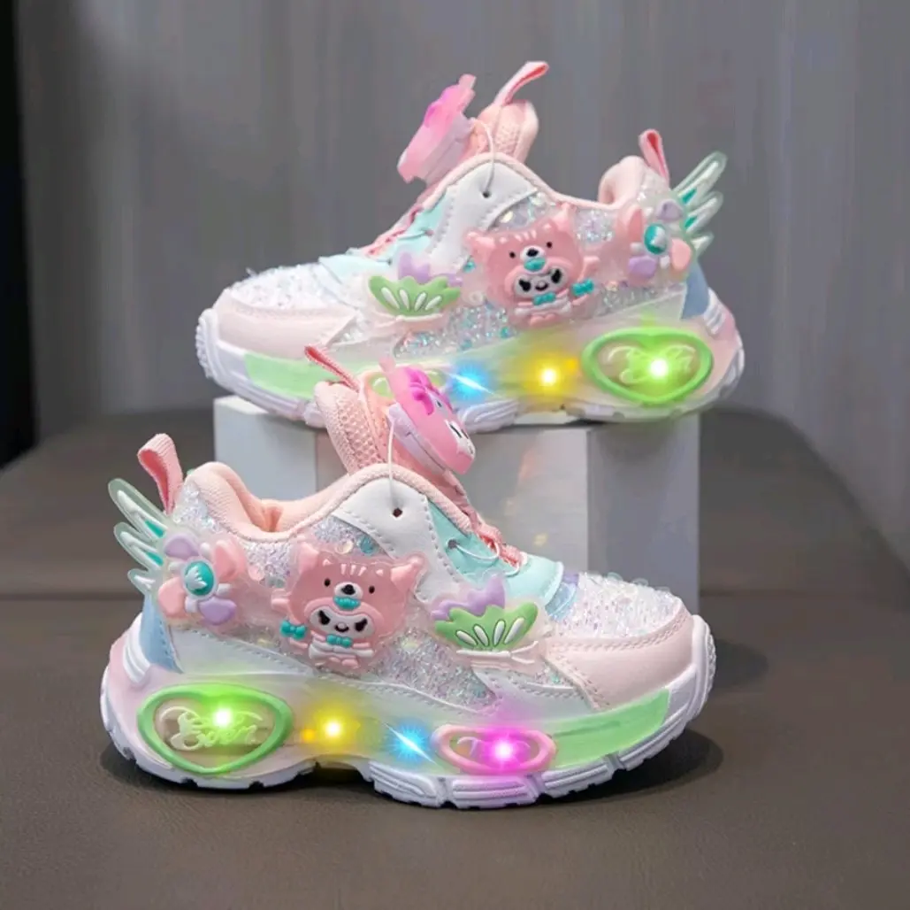 Sultan Kidz [COD] sepatu LED sepatu quila sneaker  Fashion anak perempuan