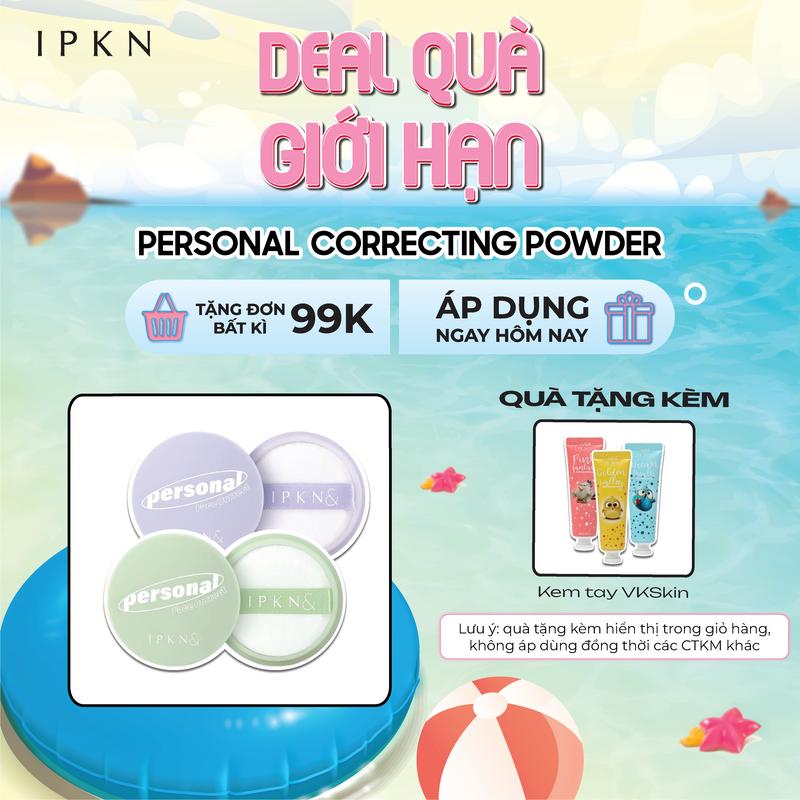 IPKN- Phấn Phủ Bột IPKN Personal Correcting Powder 4g Cosmetic 1