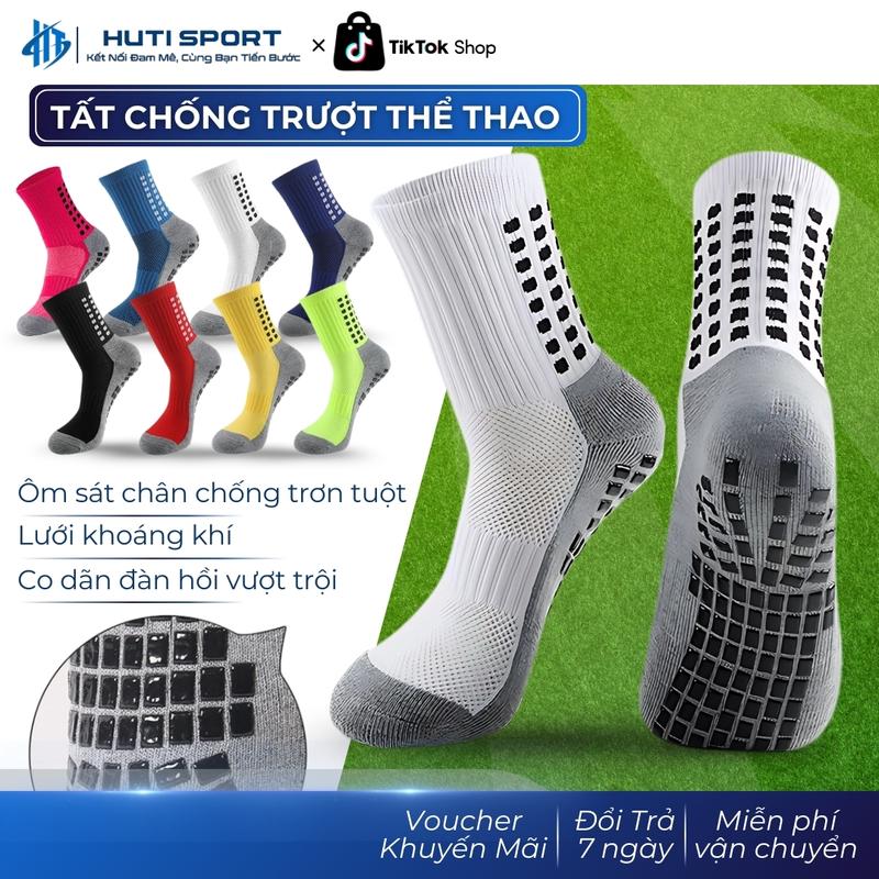 Vớ Đá Bóng Chống Trượt Tất Đá Banh Cổ Ngắn Có Đệm Cao Su Bám Dính Chống Trơn Thể Thao Bóng Rổ Gym