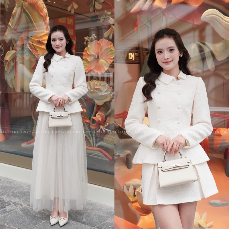 EV124-Emvy Clothing Set váy dạ dáng ngắn và dài trẻ trung thanh lịch phù hợp dạo chơi và dự tiệc | BigBuy360 - bigbuy360.vn