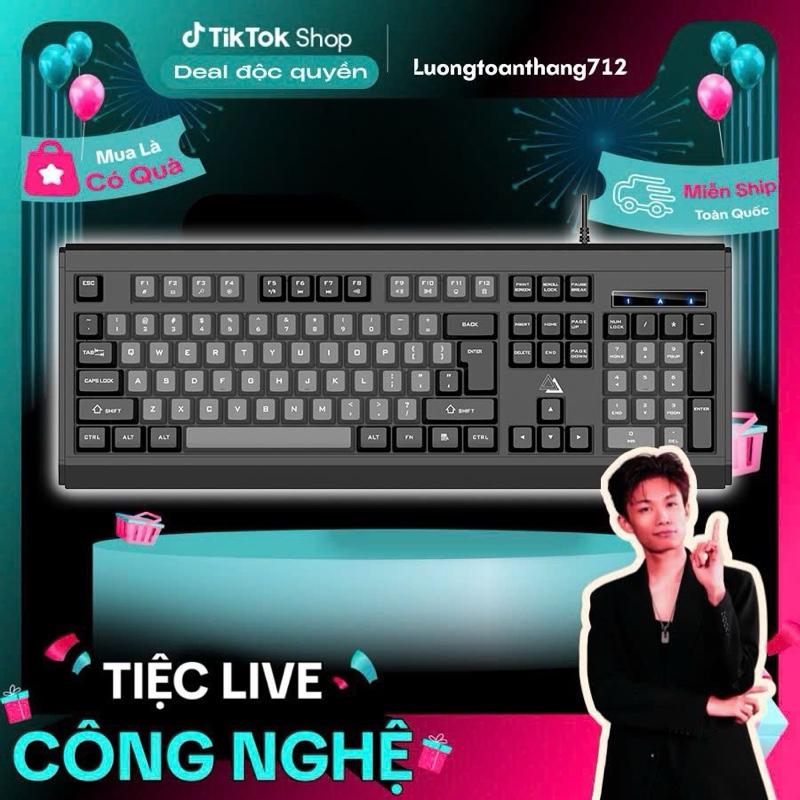 [Sidotech x Lương Toàn Thắng] Bàn phím máy tính có dây SIDOTECH KM27 gaming giả cơ phòng full size 104 key gõ nhanh chống nước cho laptop pc
