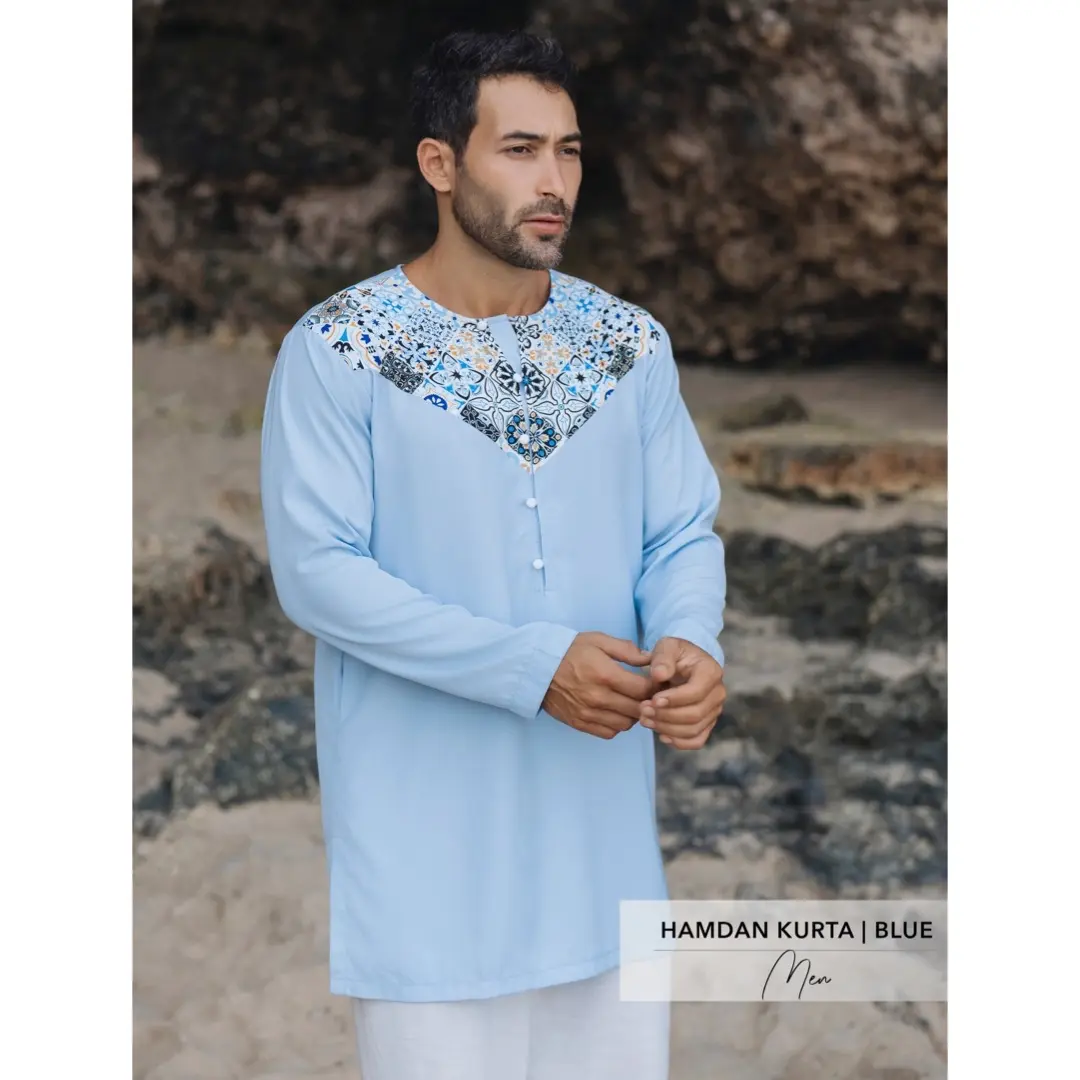 Hamdan Kurta | Men | Sky Blue