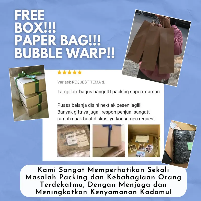 KADO CERMIN CUSTOM [TEMA WARNA BIRU] LUCU UNIK mood lamp untuk Souvenir Pernikahan, Ulang Tahun Wisuda, dan Kado Valentine Gift Foto Hadiah 5