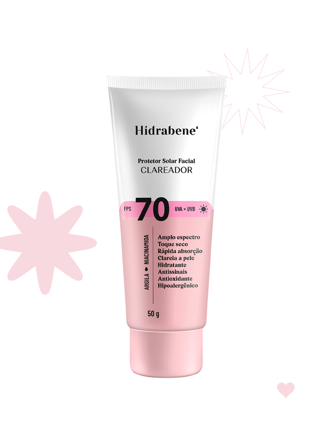 Hidrabene Protetor solar facial fps 70 Uniformizador
