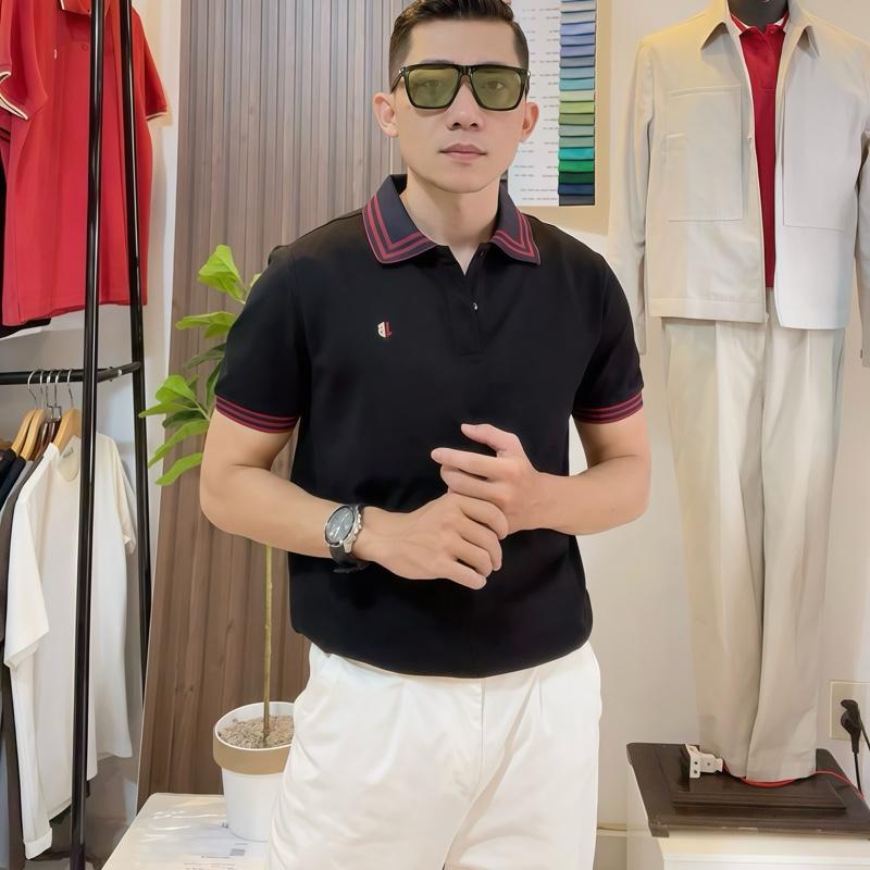 Áo polo RICKY 5 vải cá sấu cotton 80% thoáng mát thanh lịch chống nhăn trẻ trung. lịch lãm - J16