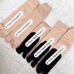 Kaos Kaki Jempol Polos Anak dan Dewasa Warna Coksu Bahan Nilon Spandex Ukuran S M L XL Nyaman untuk Sehari-hari