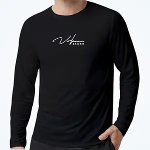 kaos oblong pria dewasa lengan panjang | baju simple harian nyaman Motif Tulisan