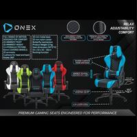 Gambar ONEX GX3 Premium Quality Gaming Chair Kursi Gaming YOUTUBER GAME MERAH - hitam, Standar dari SUPERMASSIVE INDONESIA Kota Administrasi Jakarta Utara 2 Tokopedia