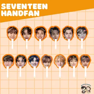 ￼HANDFAN SEVENTEEN KIPAS TANGAN KPOP BY BERIstudio Putih