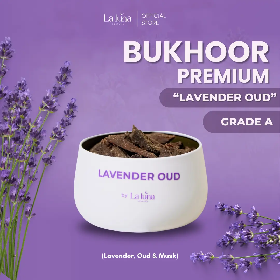 Bukhur Premium Buhur Dupa Arab Wangi Tahan Lama Lavender Oud Laluna