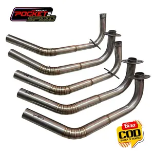 Leheran knalpot CACING Vario 125/150 standard racing Stainless pnp