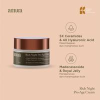 Gambar Amura Rich Night Pro-Age Cream Wajah 5x Ceramide untuk Revititalisasi & Hidrasi Kulit Dewasa (30g) c2 dari Amura Skincare Kab. Lumajang 2 Tokopedia