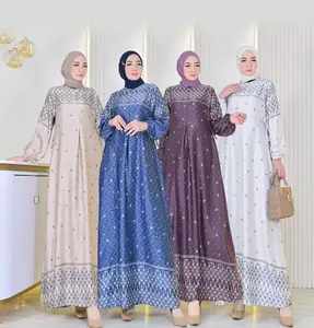 Gamis LAURA Bahan Silk Premium Motif Terbaru Busui Friendly | Ready Size M-6L |