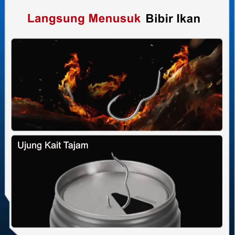 Bingolife Kail Pancing Membalik Otomatis 20 Buah/Pak Kail Pancing Anti Mocel Untuk Ikan Mas Semah Ikan Nila Kail Pancing Kuat Tajam Galatama Ikan Wader Automatic Flipping Fishhook 2