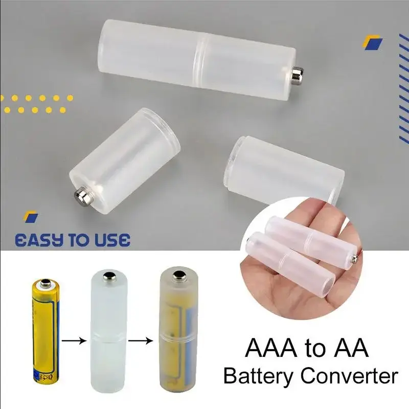 Adapter Case Baterai AAA to AA With Bottom Positive Electrod