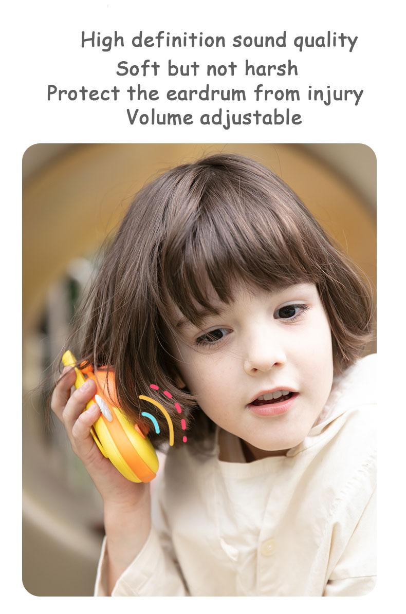 Product Introduction of 2Pcs Mini Walkie Talkies Interphone Children's Radio Toy Phone 3Km Transmission Transceiver Interactive Toys for Girls Kids Gift Audio Button Durable Lanyard Monitor 31