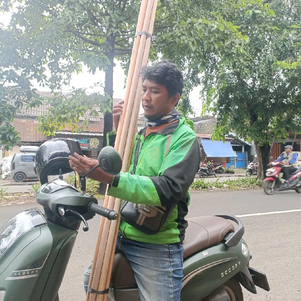 TERMURAH kayu dowel kayu bulet ukuran diaminci nya 3cm xpanjang 2meter ready settok siap kirim