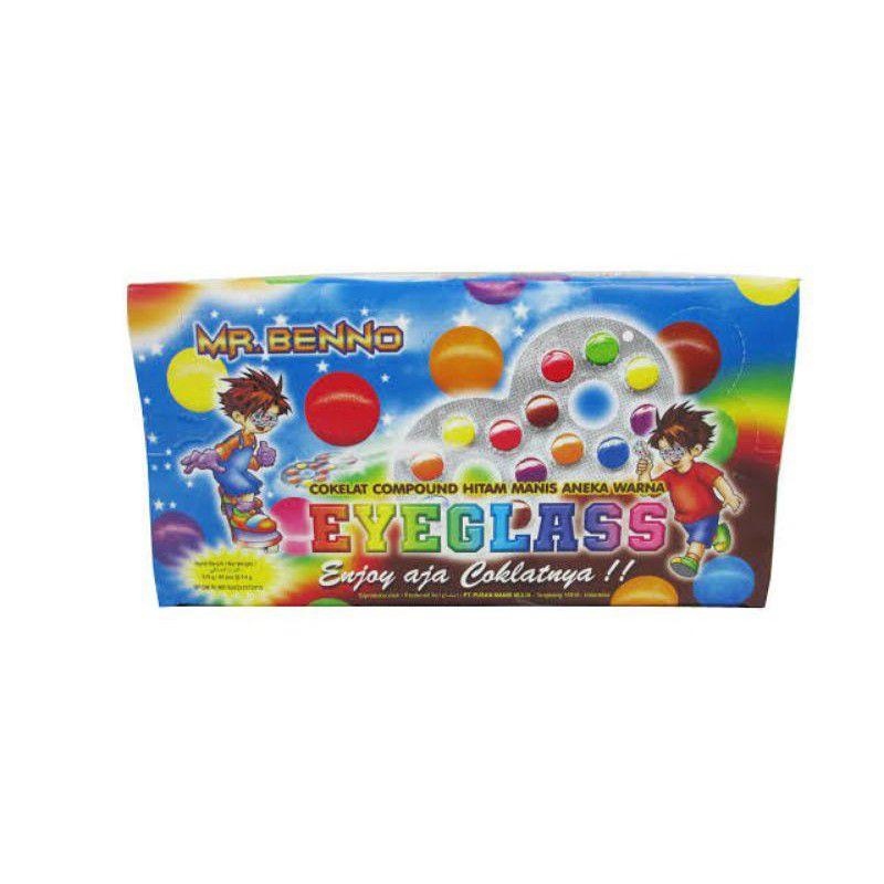 Permen Coklat Kacamata Eyeglass Mr Benno box isi 40 pcs 1