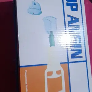 Alat Terapi Bekam Set isi 6 Tabung Gelas 1 Seat Box Cup Badan Komplit Kop Angin Becam Tubuh Meringankan Mudah Digunakan Therapi Tradisional