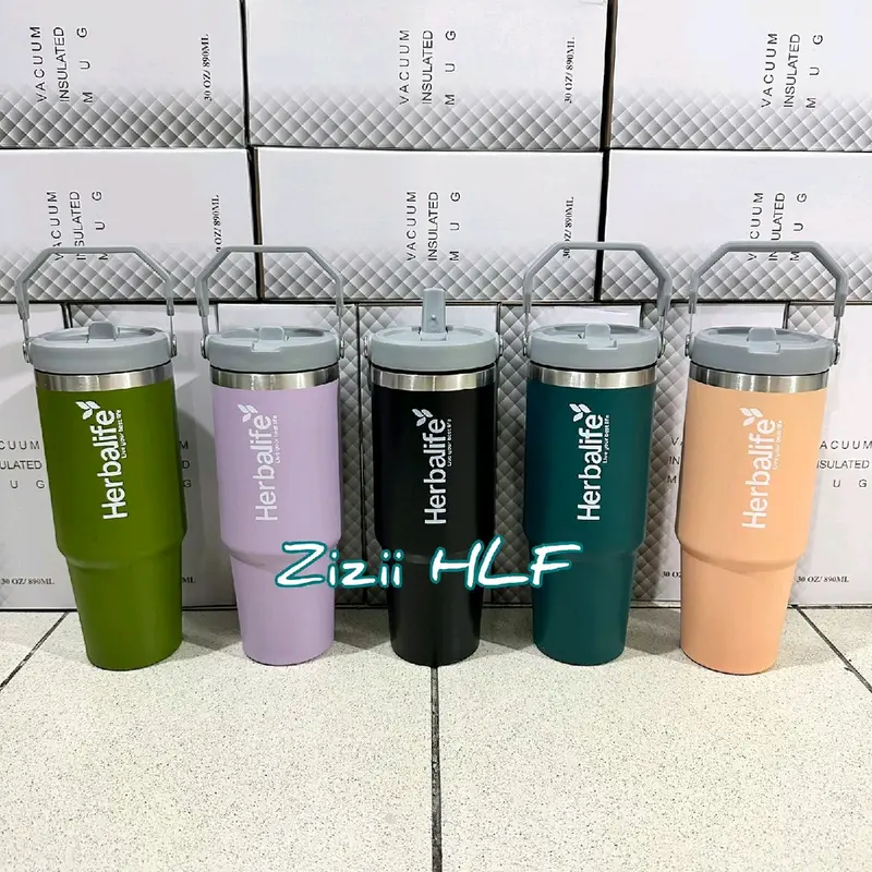 Tumbler HLF stainless premium 900 ml dengan sedotan 8