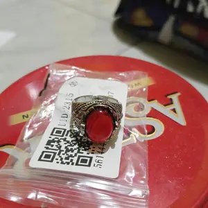 Ruby Artifisial Punk Vintage Pria Perak  Hitam Perak yang Dipersonalisasi Pesona Totem  Hitam Aksesori  Pesta Hip Hop yang Elegan    elang cincin mata cincin cincin  titanium