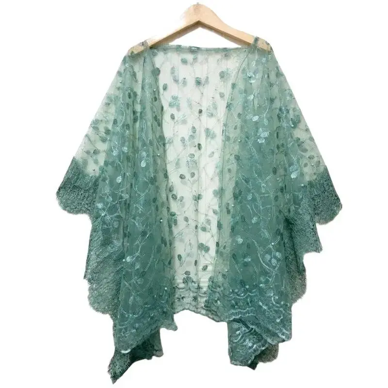 Outer Cardigan wanita Kondangan/Outer Kondangan Brokat Mix tille Renda/Outer Brokat Renda Lengan 3/4 Atasan Motif Cantik 3