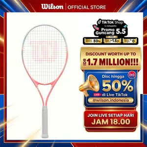 WILSON ENVY XP LITE Raket Tenis Recreational Tennis Racket (Strung) for Tennis Beginners - WR199210U