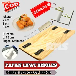 papan lipat risoles dan garfu pecelup risol anti lengket