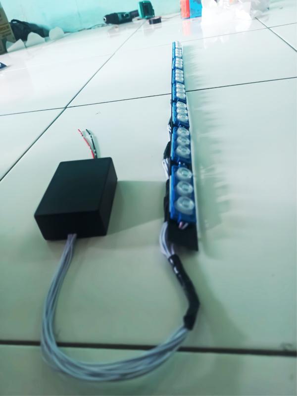 LIGHT BAR strobe raptor 8 channel 10 MODE 12/24VOLT 70 CM lampu truk bus dll 5