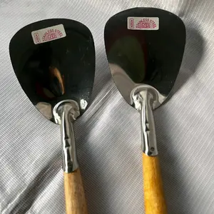 2pcs Sodet jawa / Sutil sepatula stainlees gagang kayu