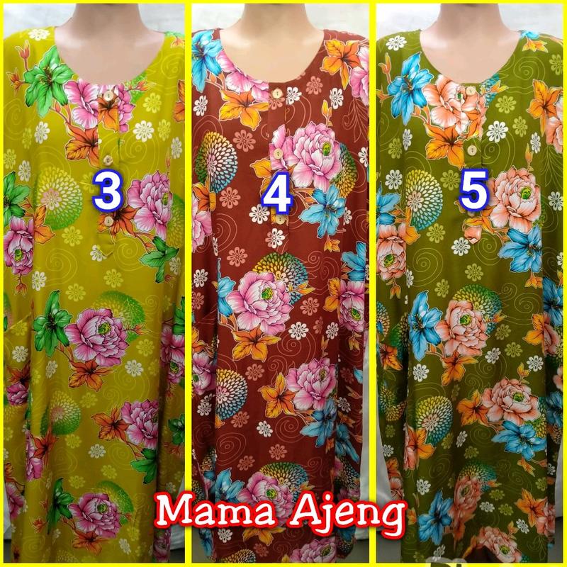 Daster Batik Kencana Ungu Label Biru Yukensi tipe 32 Katun Bunga Santai 1