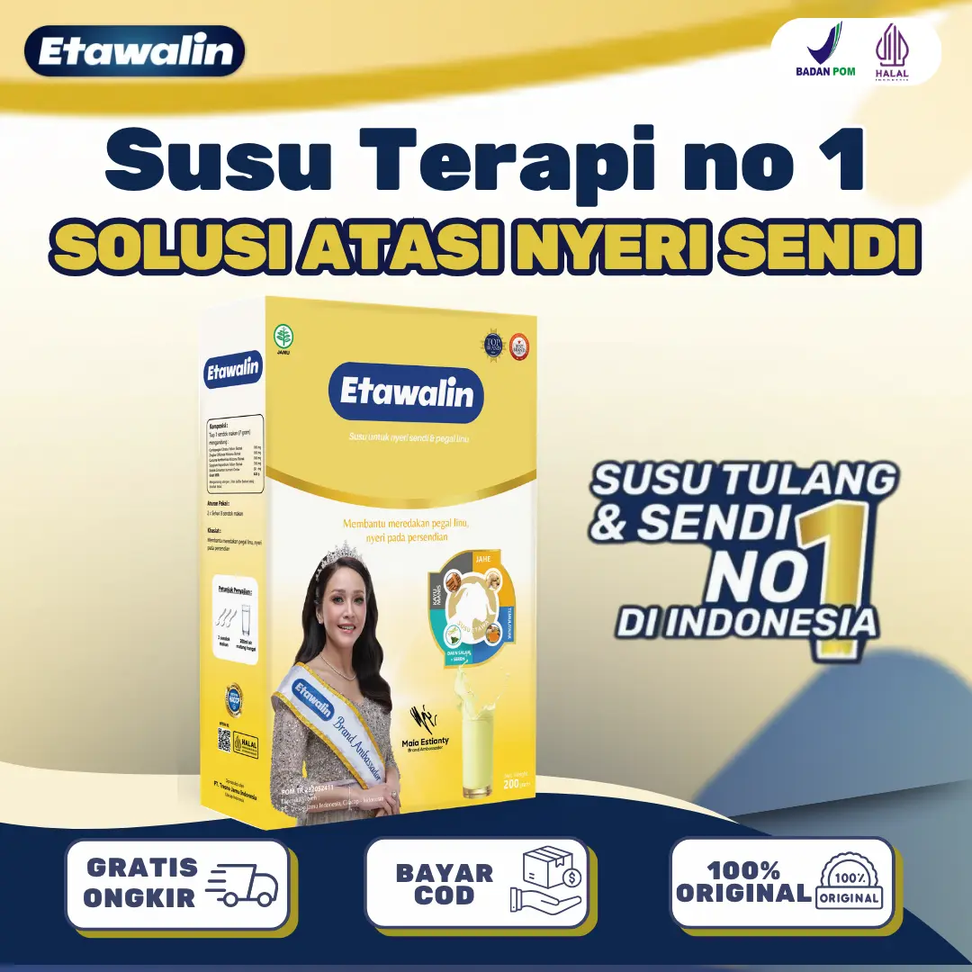 ETAWALIN ASLI ORIGINAL - Etawalin 1 box Susu Kambing Etawa Bantu Atasi Asam Urat Nyeri Sendi dan Rematik Minuman Bahan Dairy Milk Manis Bubuk