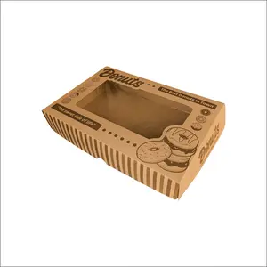 (25 pcs) Dus Donat isi 6 27x18x5 Kotak Kemasan Bomboloni Kue Roti Box Donut Grosir