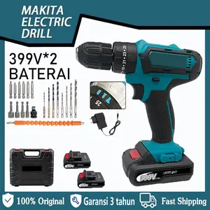 Cordless Impact Drill Screwdriver Full Set 2 Battery Hammer Drill 3 Mode 4080v 2 Speed With LED Light Work