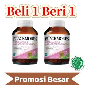 BLACKMORES Gold 60 Capsul untuk Kehamilan & Menyusui - Suplemen Penting Ibu & Bayi - Beli 1 Beri 1 Promo Besar