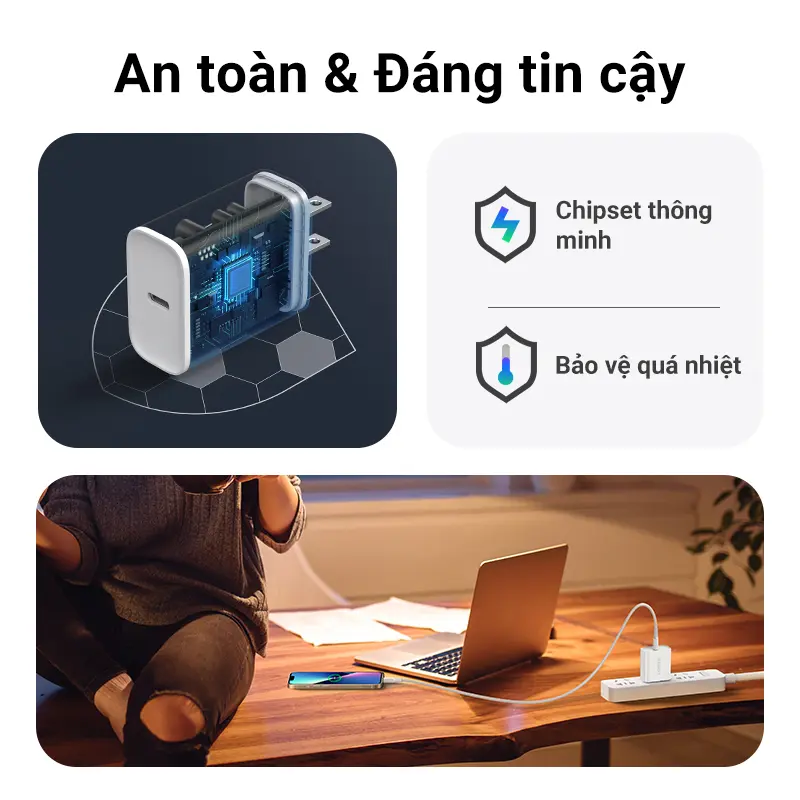 UGREEN PD 20W, Bộ sạc USB C, Bộ sạc nhanh, Bộ sạc tường USB-C, Bộ Chuyển Đổi nguồn, Tương thích với iPhone 16 / 15 Pro Max / iPhone 14 / 13 Pro Max / SE / 11, Pixel, Galaxy S21 / S20 / Note 10, iPad,Charger 60449 | BigBuy360 - bigbuy360.vn