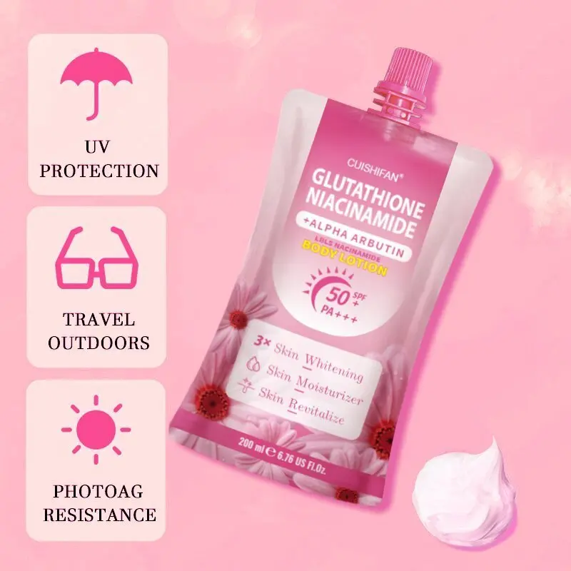 Glutathione Niacinamide Body Whitening Lotion With SPF 50 PA++, 3X Skin Whitening 400ml+200ml - TikTok Shop Philippines Glutathione Niacinamide Body Whitening Lotion With SPF 50 PA++, 3X Skin Whitening 400ml+200ml - TikTok Shop Philippines
