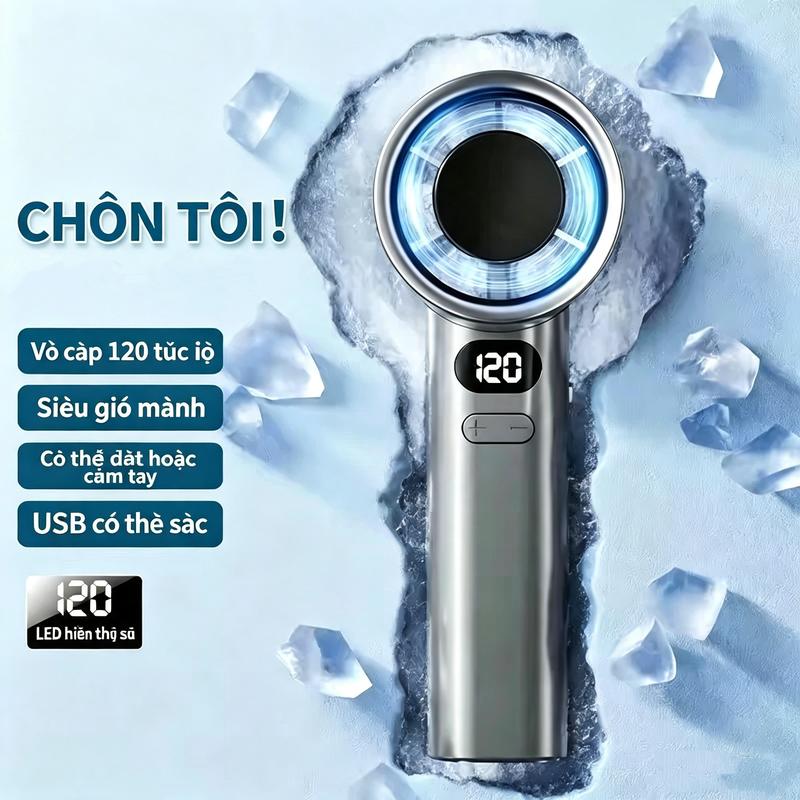 Quạt Cầm Tay Mini Mới M11: Thiết kế nhỏ gọn, 120 tốc độ gió, sạc USB tiện lợi. Hoàn hảo cho học sinh và hoạt động ngoài trời.