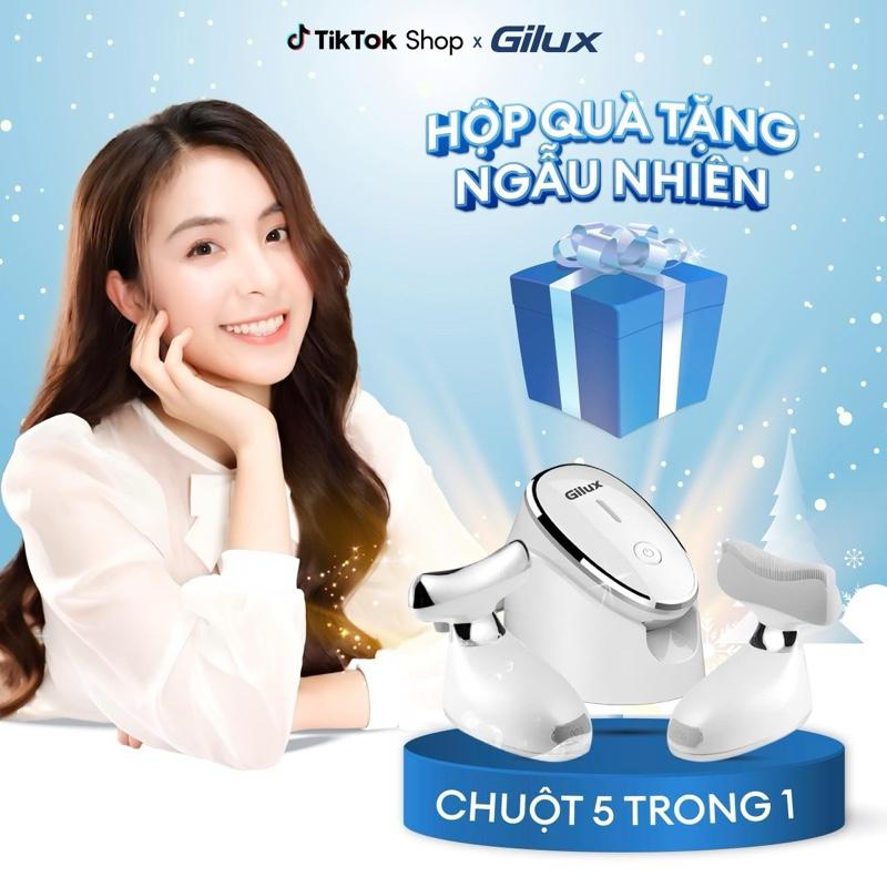 Quà Tặng Giáng Sinh Gilux Máy Rửa Mặt 5 Trong 1 Nâng Cơ Trẻ Hóa Di Tinh Chất Giảm Nếp Nhăn Ngừa Mụn Phiên Bản Giới Hạn 2025