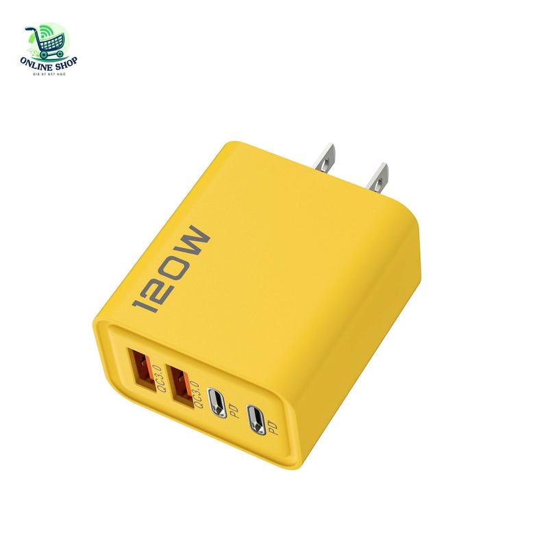 SẠC NHANH THẦN TỐC – 4 CỔNG TIỆN LỢI - CÔNG SUẤT KHỦNG 120W