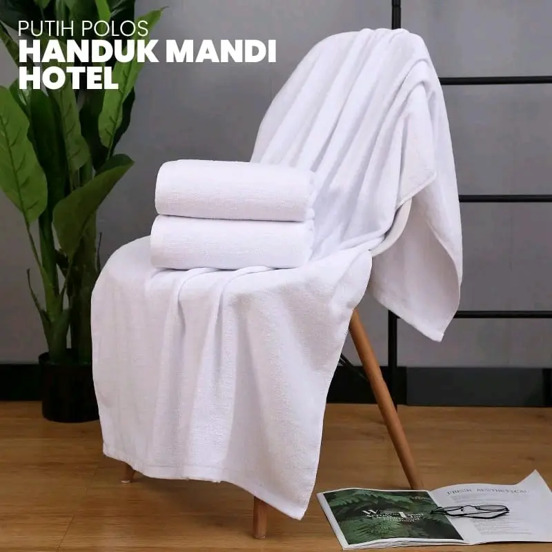 Handuk hotel putih | handuk hotel | handuk putih hotel bahan katun tebal Kado