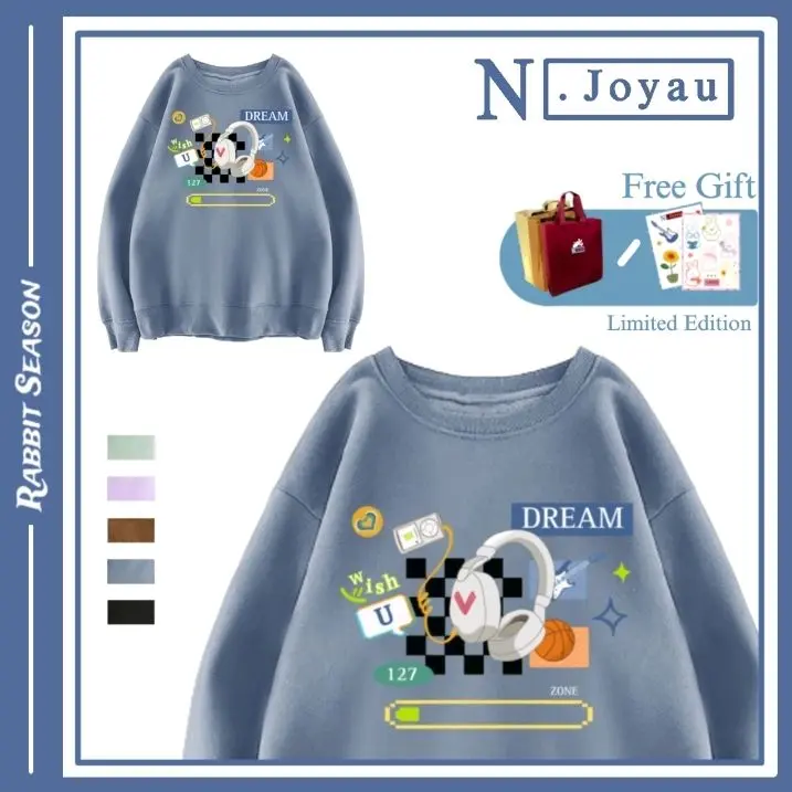 Sweater N.Joyau - NCT Music | Oversize XXL crewneck Lengan Panjang Outfit Basic Casual Korean Style Aesthetic Sablon DTF Gift NCT Dream 127 U Wish WayV Remaja Wanita Pria Unisex Premium Kekinian Bigsize Jumbo.