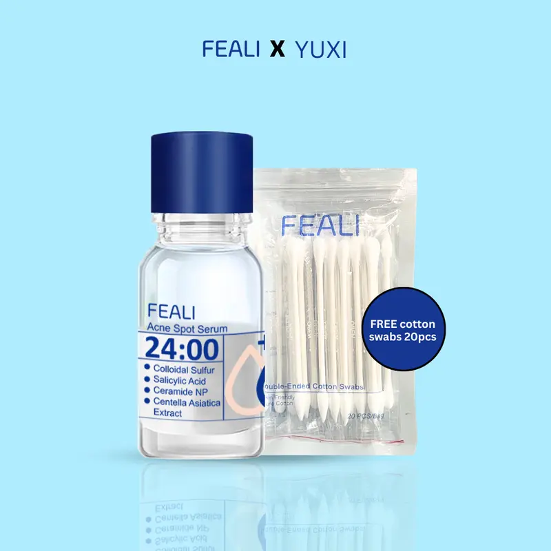 [YUXI] FEALI Acne Spot Serum 10ml - Serum Untuk Mengurangi Dan Memperbaiki Kulit Berjerawat FREE Cotton Swabs 20pcs - Perawatan Wajah 1