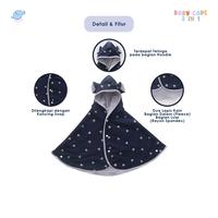 Gambar Elephas Baby Cape 2 In 1 - Jacket Bayi & Anak Multifungsi Selimut Hoodie Premium Lembut Tidak Panas - CAPE-BLACK LEOPARD dari elephas.id Kab. Bandung 2 Tokopedia