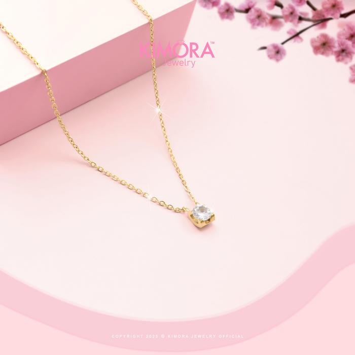 Gambar Kimora - Kalung Titanium Wanita Karina Klt163 - GOLD dari Kimora Jewelry Kota Denpasar 5 Tokopedia