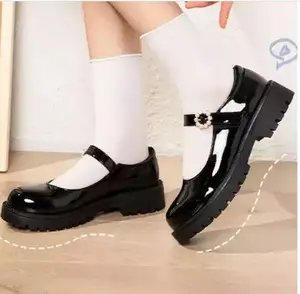 DM02 Sepatu uniform. glosy Sepatu anak wanita glpsy. sepatu dokmar. slip on. mules pantofel korean stule Kasual Panjang Santai Shoes Sneaker