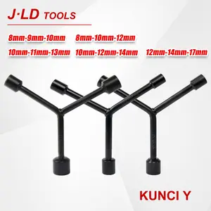 J.LD Kunci sok Y 8x9x10/Kunci shock Y 8 10 12 Socket Y 8 9 10 11 12 13 14 17mm Kunci Sok Y hitam CR-V